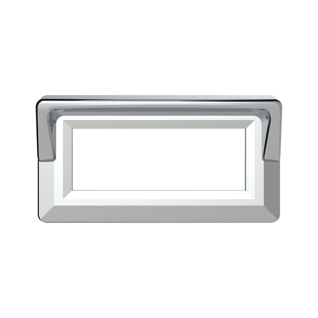 Chrome Plastic Switch Label Covers With Visor For 2005 &amp; Older Kenworth (6-Pack)