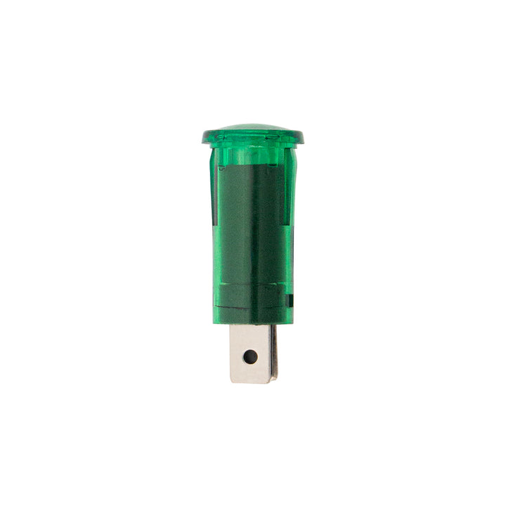 Green Warning Light 16 Amp 12V w/2 Lucar Terminals, 1 Pc.