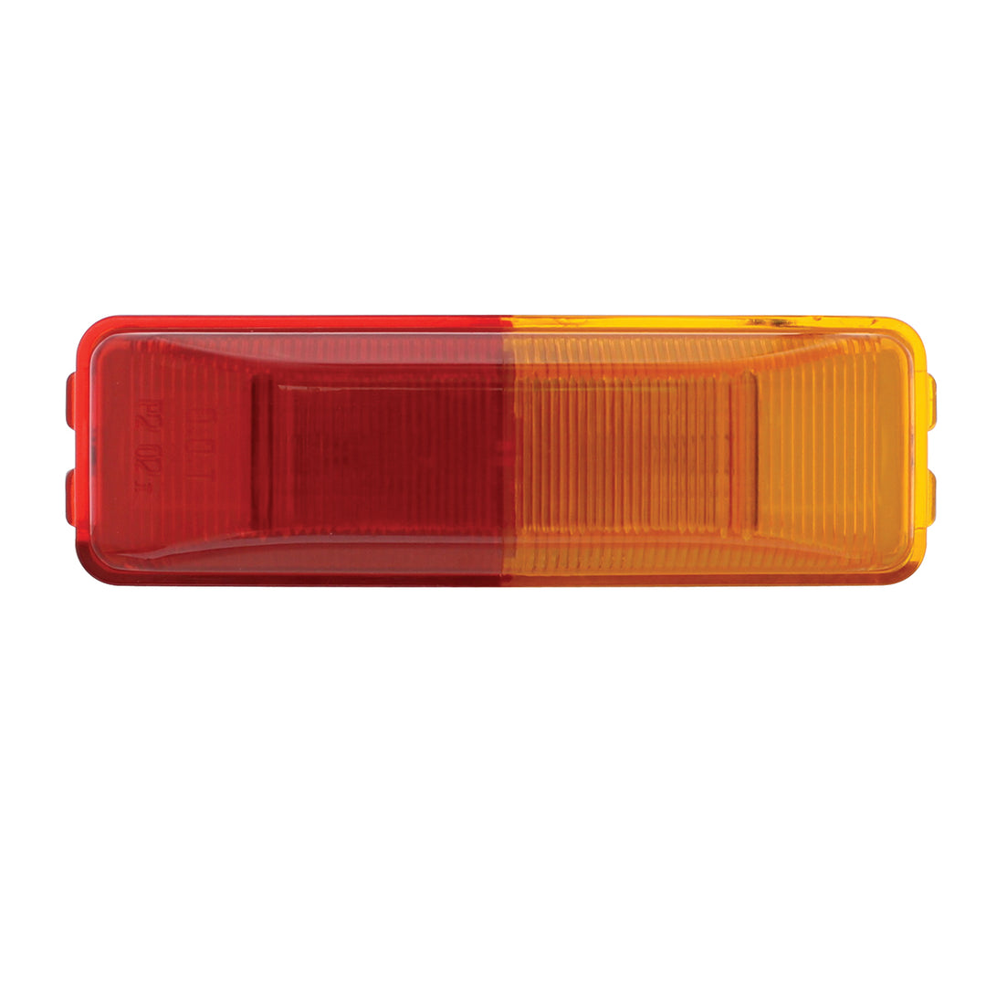 Incandescent Rectangular Fender Mount Light (Clearance/Marker) - Amber &amp; Red Lens