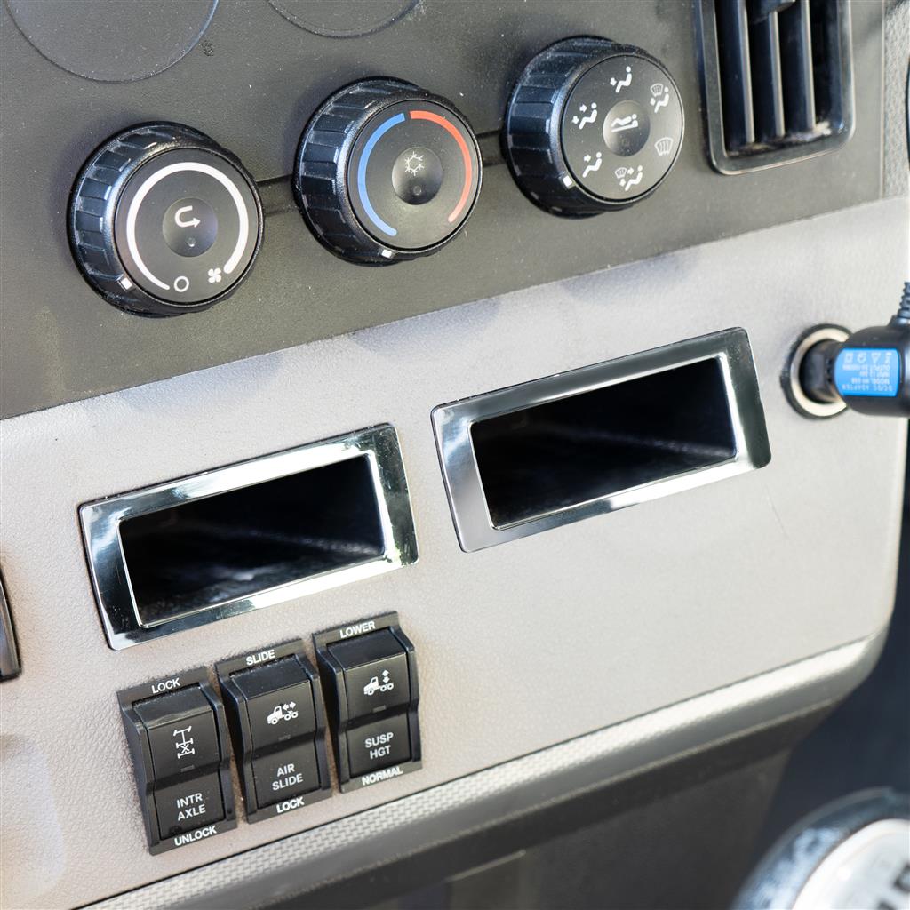 Chrome Dash Storage Pocket Trim for 2018-2025 Freightliner Cascadia