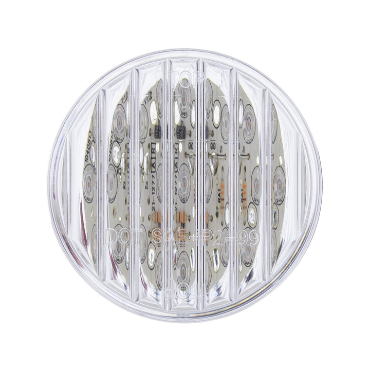 9 LED 2" Round Light (Clearance/Marker) - Red LED/Clear Lens (Bulk)