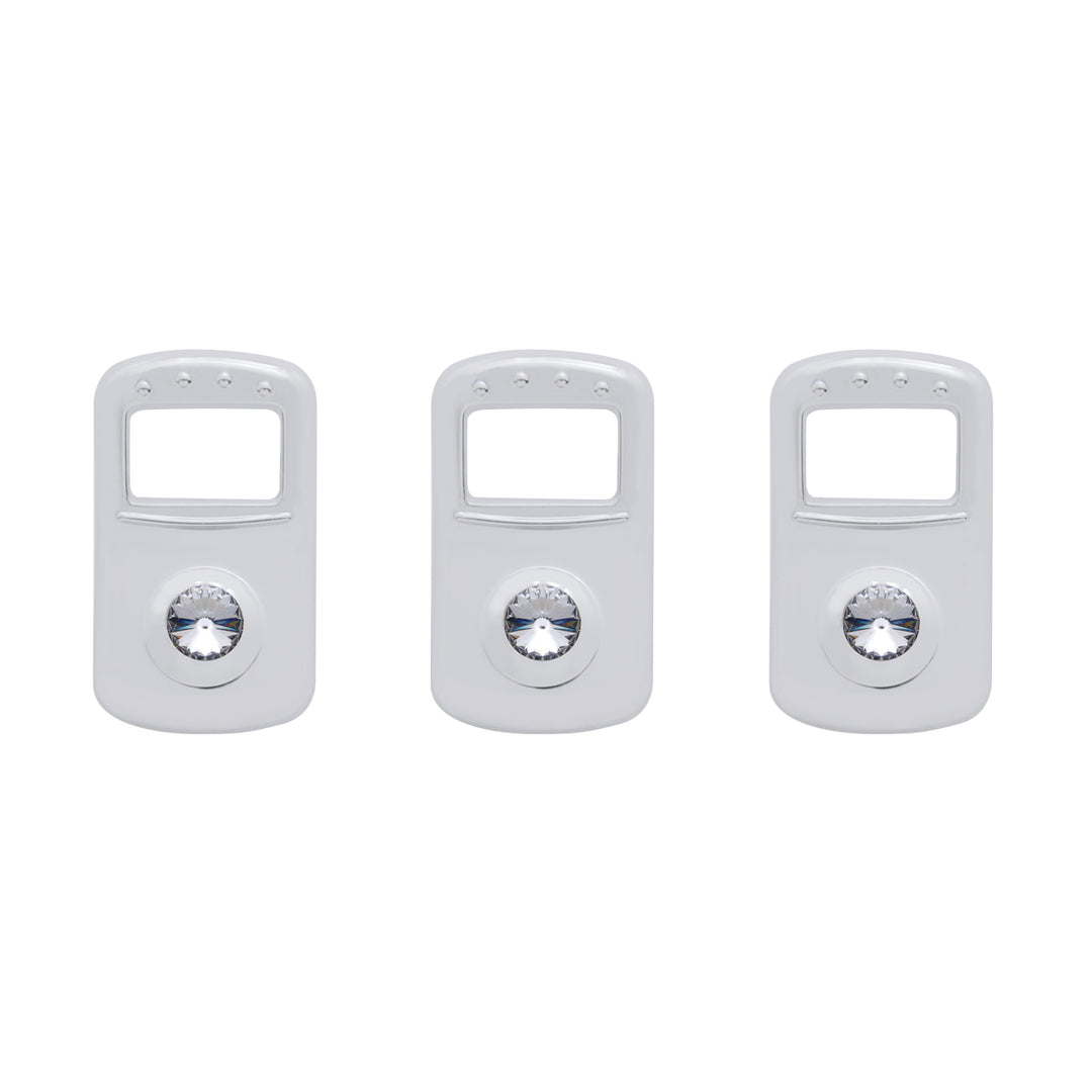 Rocker Switch Cover For Kenworth/Peterbilt - Clear Crystal (Card of 3)