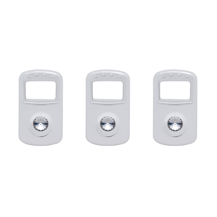Rocker Switch Cover For Kenworth/Peterbilt - Clear Crystal (Card of 3)
