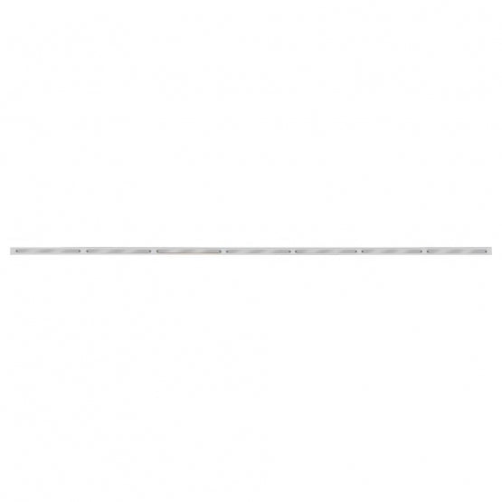 94" Stainless Light Bracket With 7 x 14 LED 12" Light Bars - Red LED/Chrome Lens