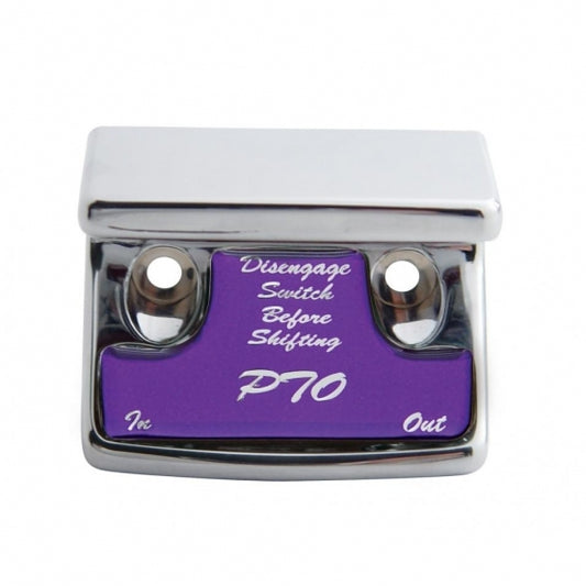 "PTO" Switch Guard With Purple Sticker