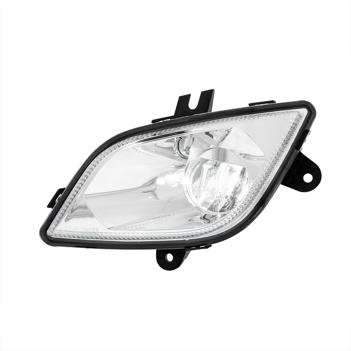 Chrome Single LED Fog Light For 2018-2024 Freightliner Cascadia - Driver - Competition Series