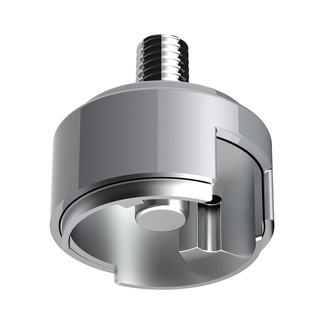 1/2" - 13 Thread-On Shift Knob Mounting Adapter For Eaton Fuller Style 13/15/18 Shifter - Liquid Silver (Bulk)