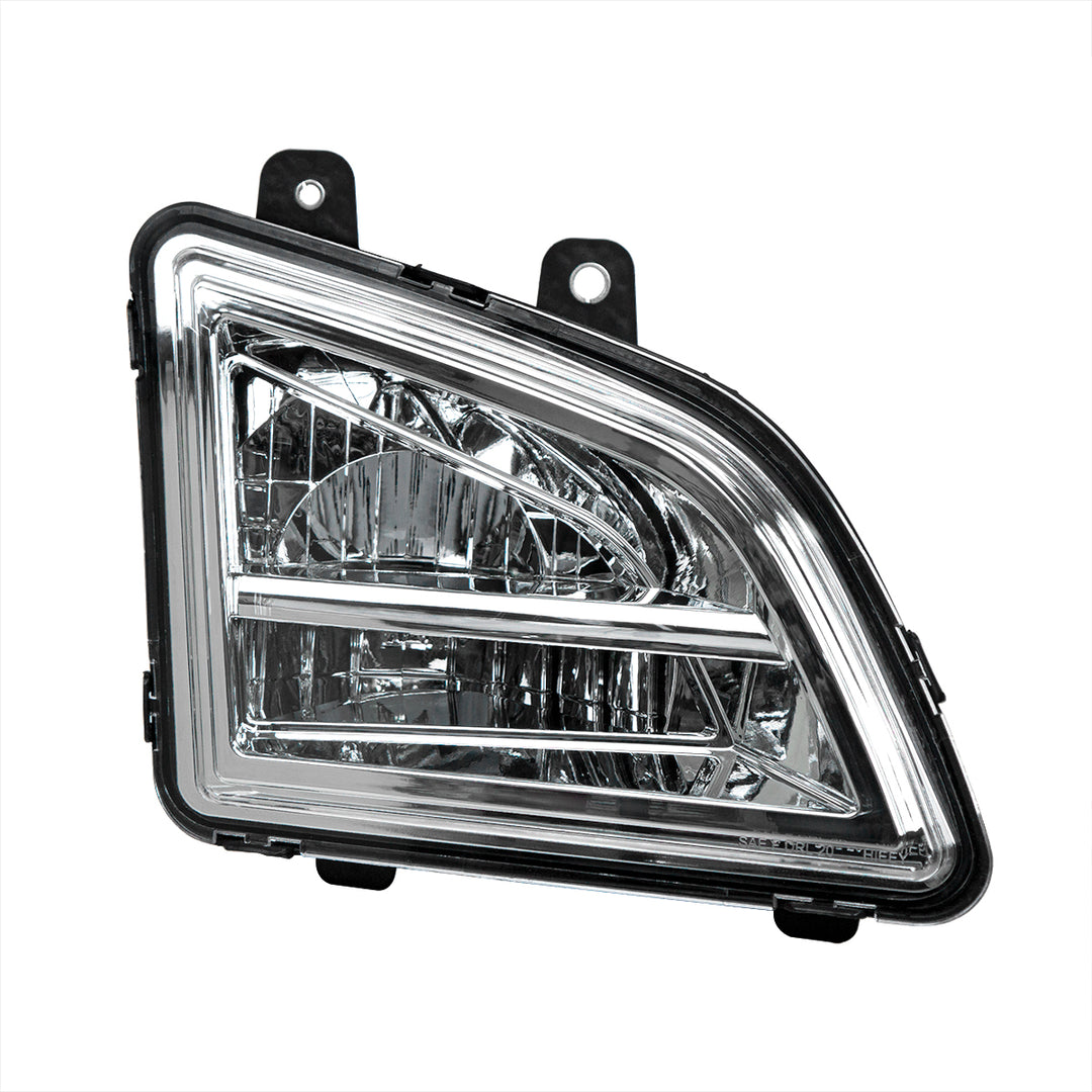 Chrome LED Driving &amp; Fog Light For 2018-2024 Volvo VNL - Passenger - Competition Series