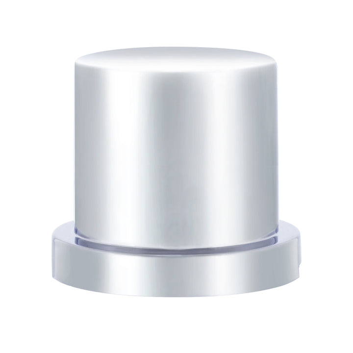 33mm X 1-5/8" Chrome Plastic Flat Top Nut Cover - Push-On (Bulk)