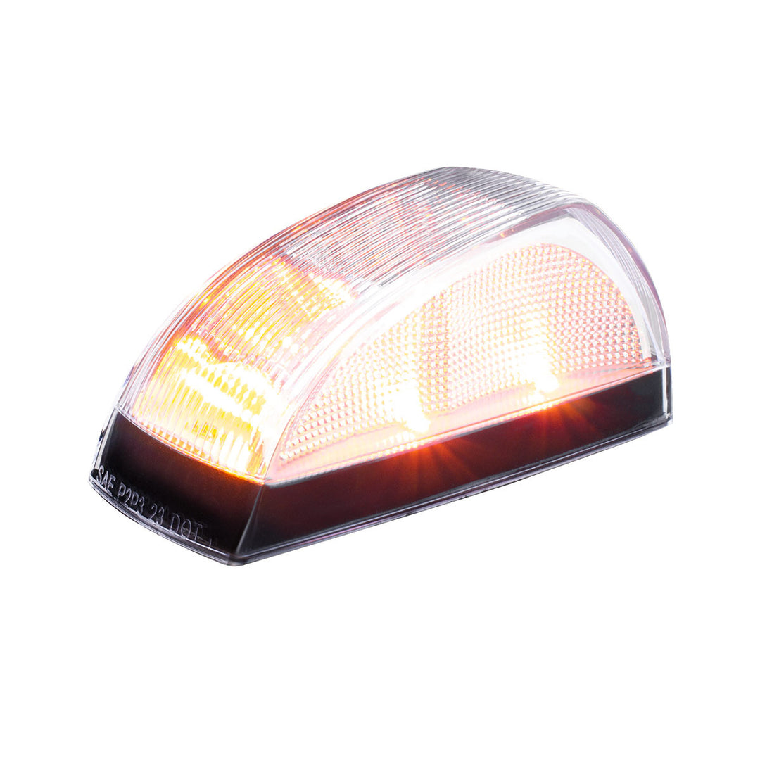 8 LED Cab Light For Freightliner M2 - Amber LED/Clear Lens