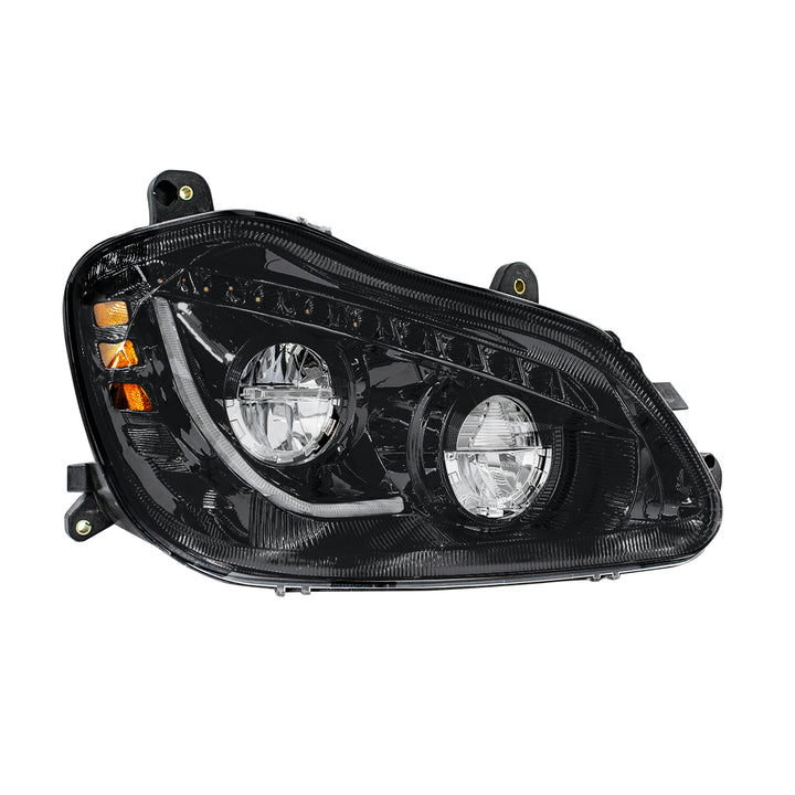 High Power 45 LED Blackout Headlight With Sequential Turn Signal For 2013-2021 Kenworth T680 - Passenger