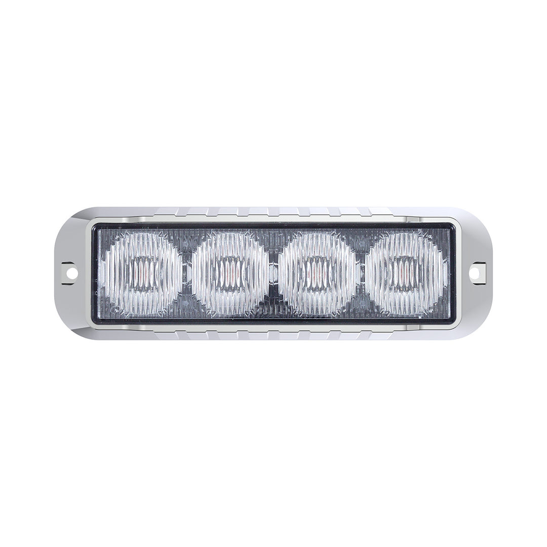4 LED Warning Light - White LED