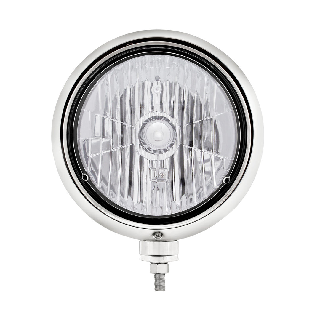 Black Guide 682-C Style Headlight Crystal H4 Bulb