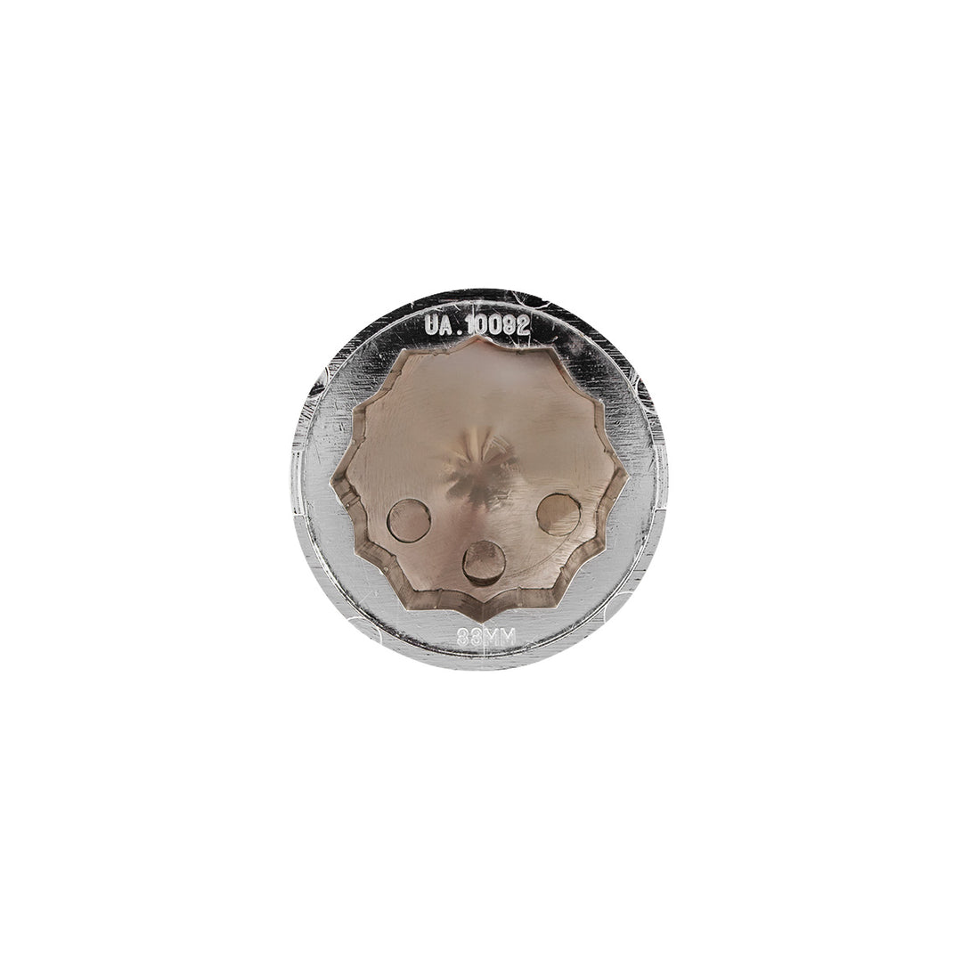 33mm X 1-7/8" Chrome Plastic Pointed Nut Cover - Push-On