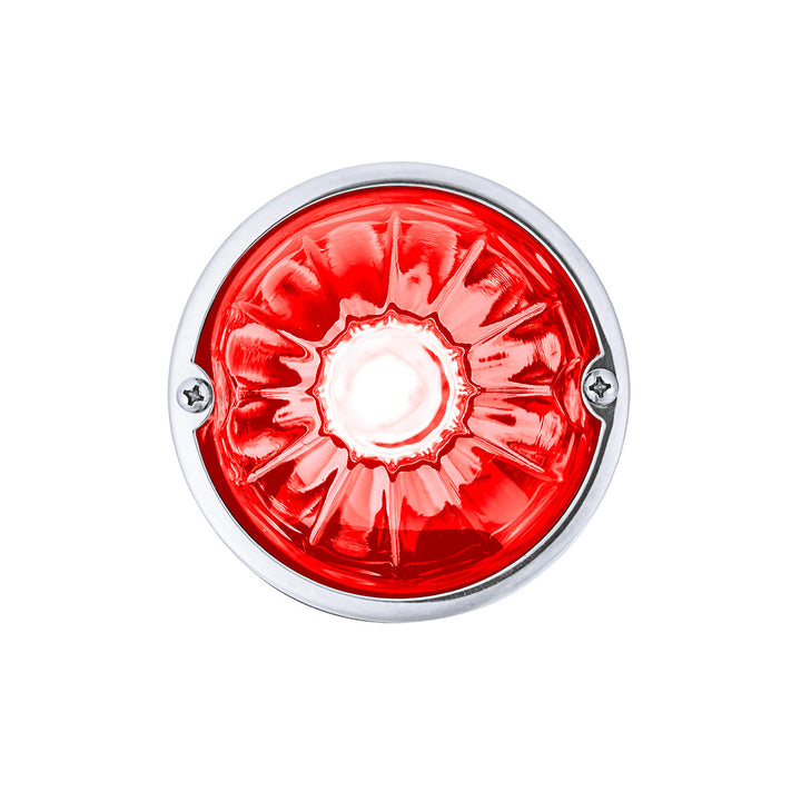 Glass Watermelon Light Kit With 4 LED Light - Red LED/Red Lens