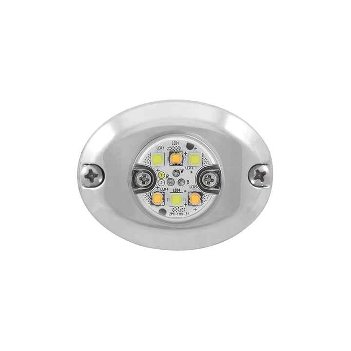 6 LED 1" Warning Light - Split Color