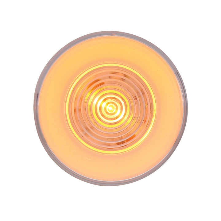 9 LED 2-1/2" Round GloLight (Clearance/Marker) - Amber LED/Clear Lens