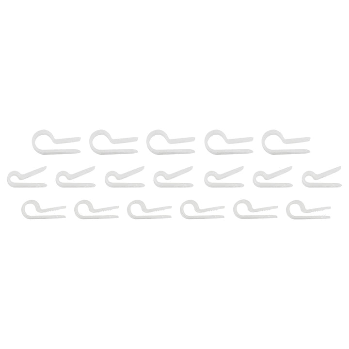 1/8",3/16",1/4" I.D. Assorted Natural Nylon Cable Clamps (18-Pack)