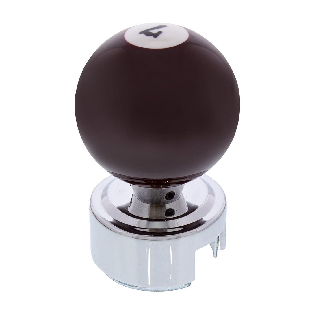 Number 7 Pool Ball Gearshift Knob For 13/15/18 Speed Eaton Style Shifters