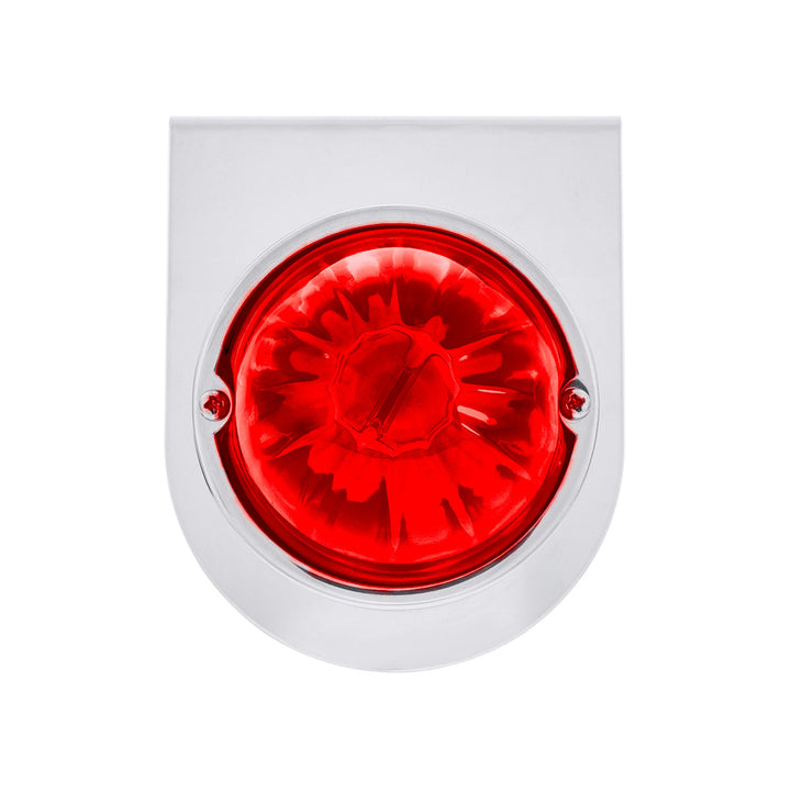 UltraBurst Glass Watermelon Light With Stainless Steel Light Bracket Kit - Red LED/Red Lens