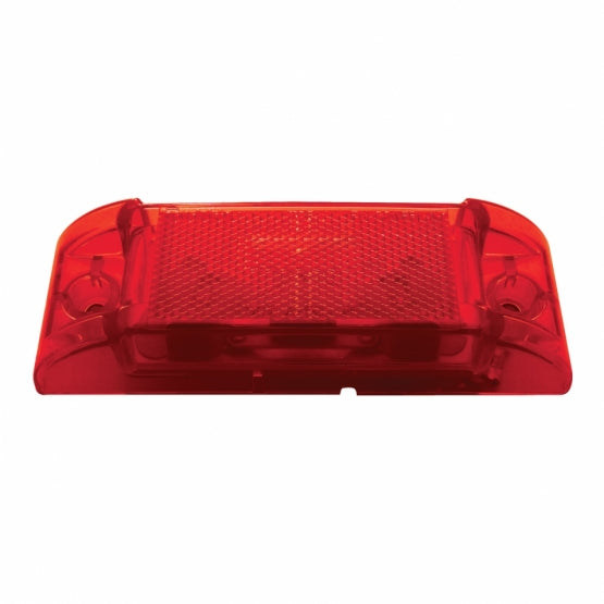 Rectangular Light (Clearance/Marker) With Reflex Lens - Red Lens