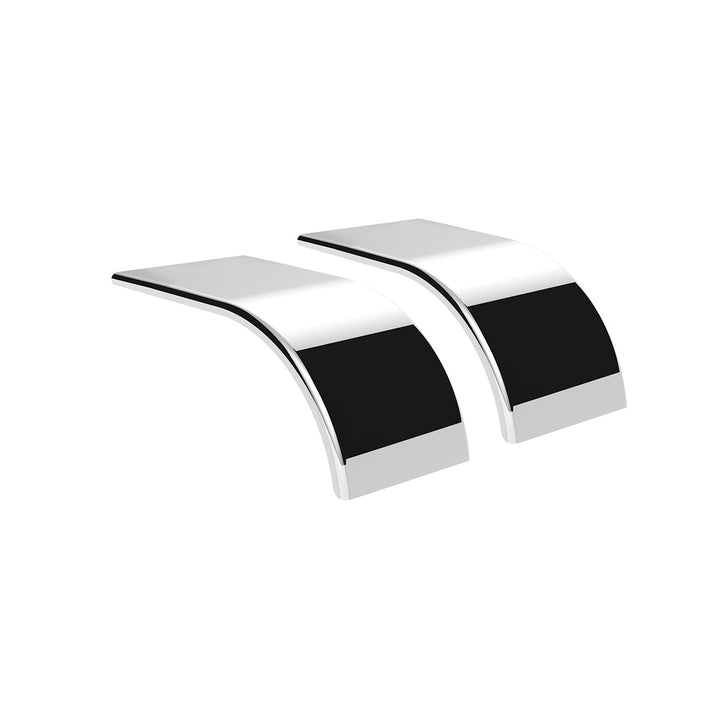 66" 430 Stainless Steel (16ga) Roll Formed Edge Smooth Half Fender - Stainless Steel Series (Pair)