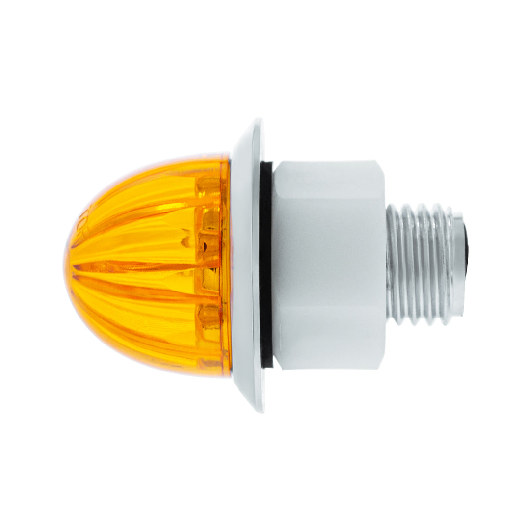 2 LED Dual Function 1-1/8" Watermelon Light (Clearance/Marker) - Amber LED/Amber Lens