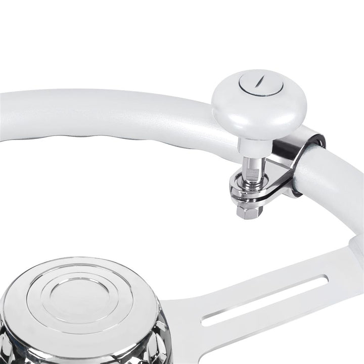 Heavy Duty Steering Wheel Spinner - Pearl White
