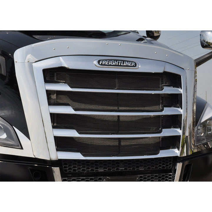 430 Stainless Steel Grille Surround With Hood Tilt Handle For 2018-2024 Freightliner Cascadia