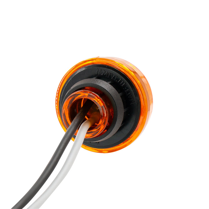 LED 1-1/4" Round Light (Clearance/Marker) - Amber LED/Amber Lens