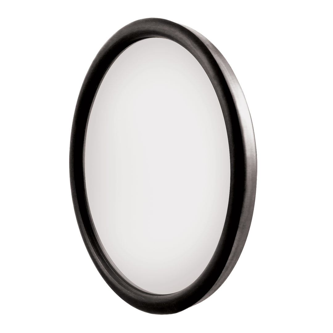 8-1/2" 430 Stainless Steel Heated 320R Convex Mirror - Centered Mounting Stud
