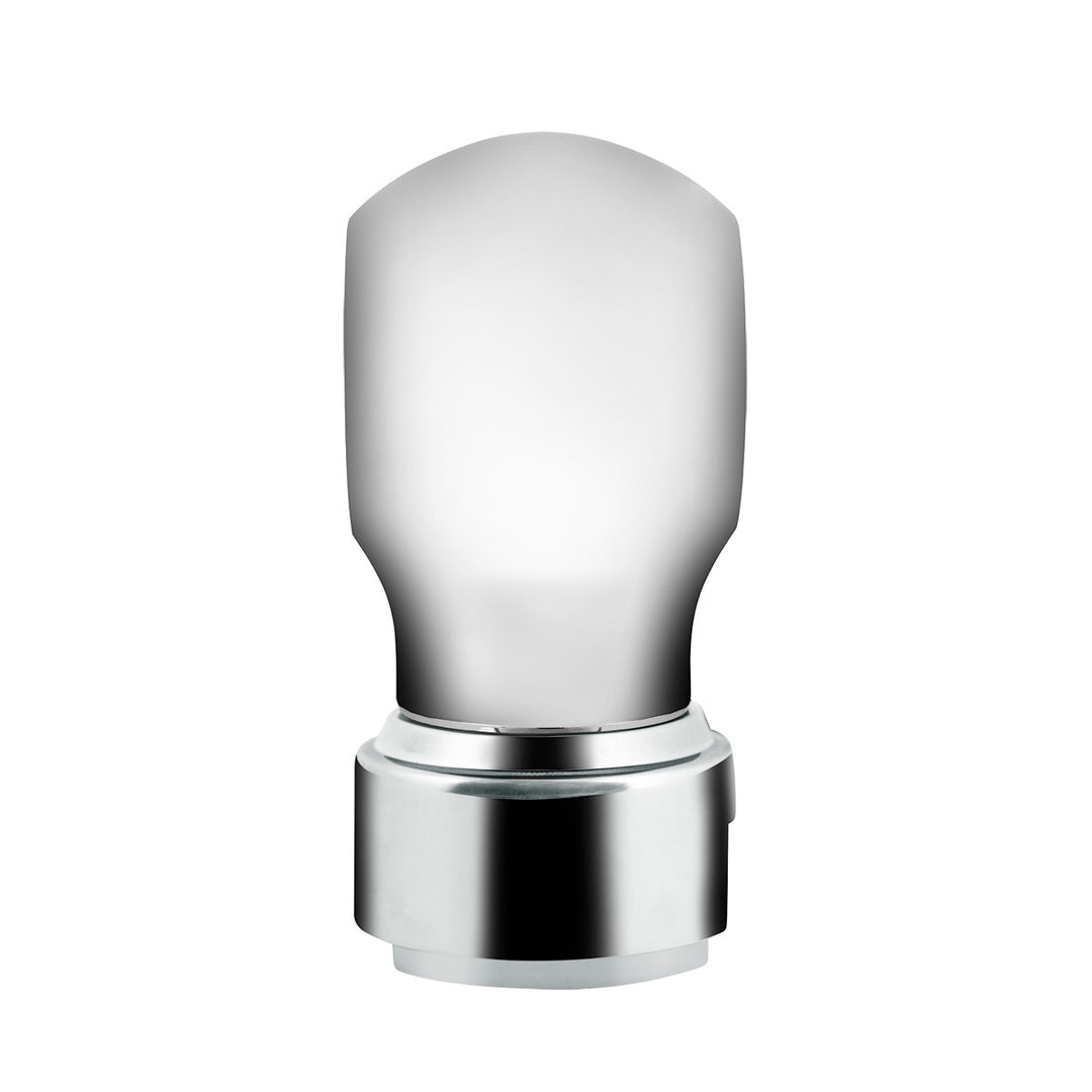 Thread-On Chrome Charlotte Style Gearshift Knob With LED 13/15/18 Speed Adapter - Red LED