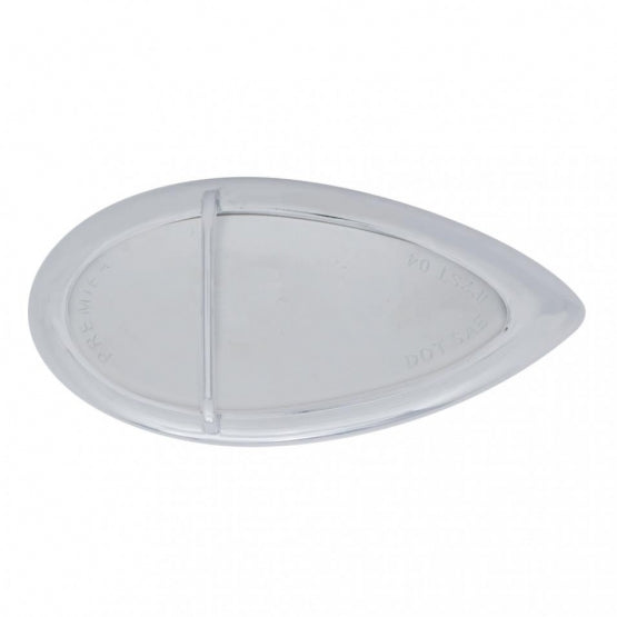 39 LED Flush Mount "Teardrop" Light (Stop, Turn &amp; Tail) - Red LED/Chrome Lens