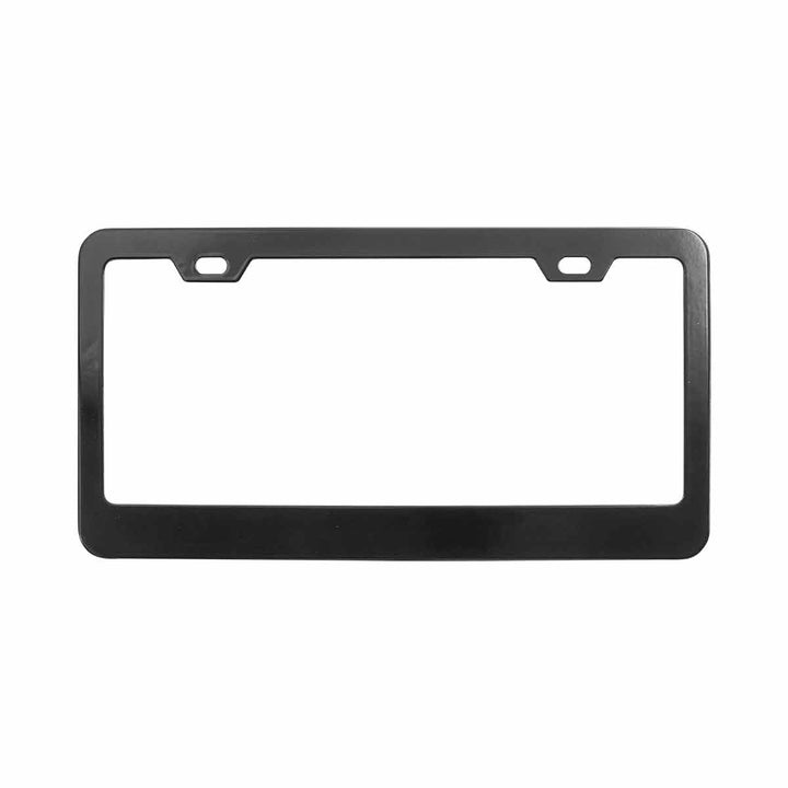 Black Wide Bottom 2 Hole License Plate Frame