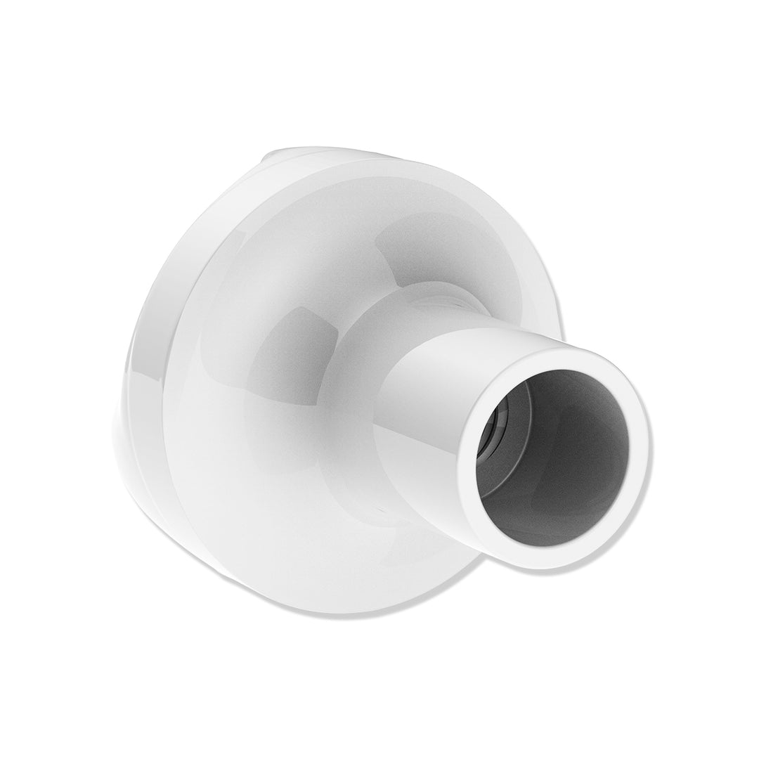 Ace Of Spades Air Valve Knob - Pearl White With Gloss Red Inlay