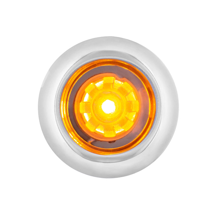 LED Single Function ArcBlast 3/4" Mini Light (Clearance/Marker) - Amber LED/Clear Lens