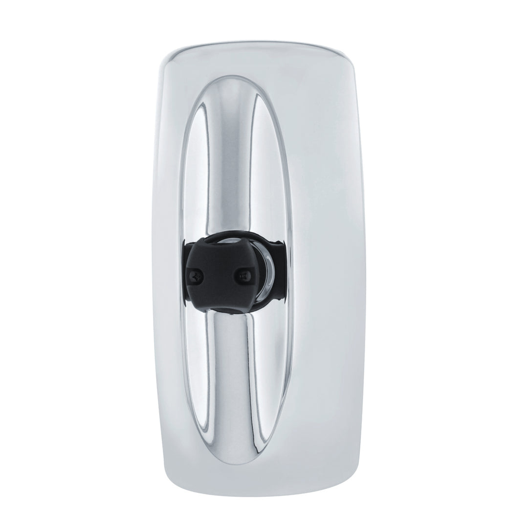 Chrome Main Mirror Head For Freightliner M2 - Fits LH &amp; RH, Non Heated, Non Power Adjust