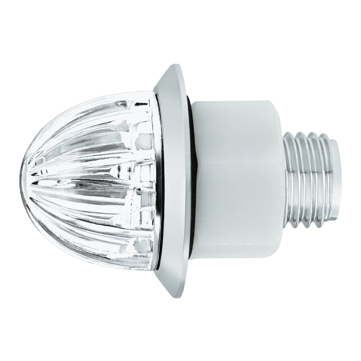 2 LED Dual Function 1-1/8" Watermelon Light (Clearance/Marker) - White LED/Clear Lens