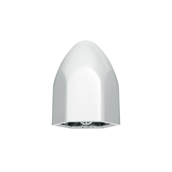 7/16" x 3/4" Chrome Plastic Bullet Nut Cover - Push-On