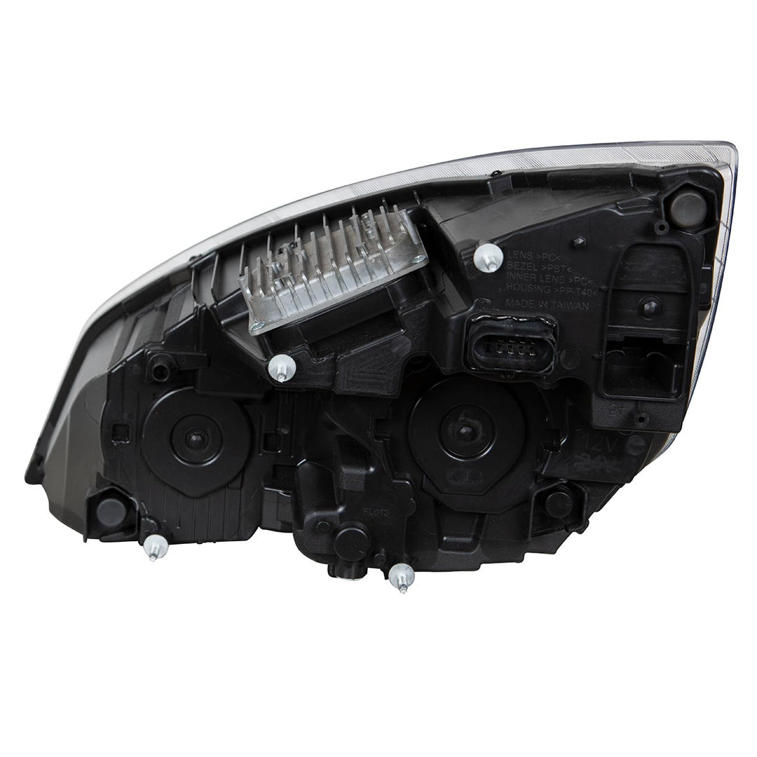 Chrome LED Projection Headlight With LED Position Light For 2018-2024 Freightliner Cascadia - Passenger