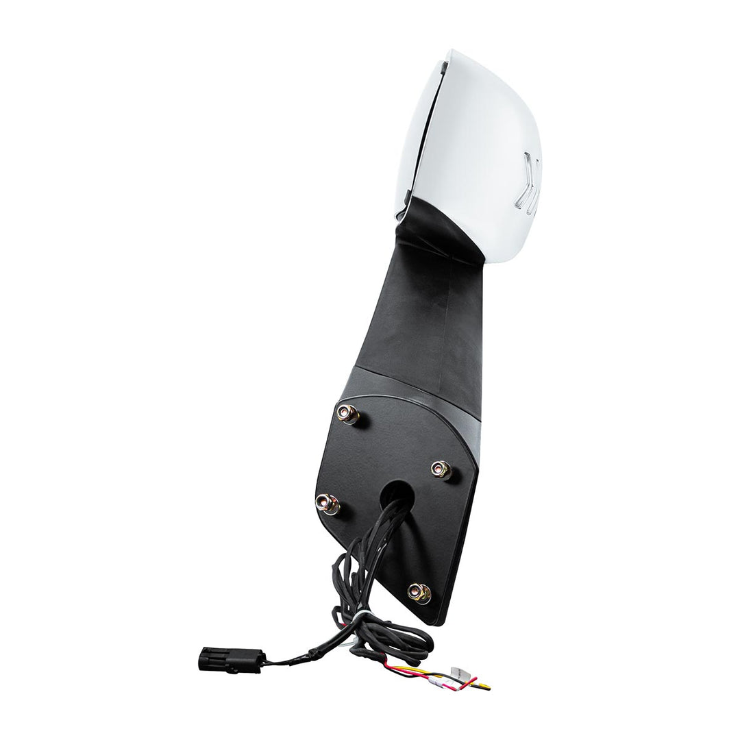 Hood Mirror Assembly W/LED Lights On Mirror Cover &amp; Glass For 2018-2025 Cascadia - Heated/Driver