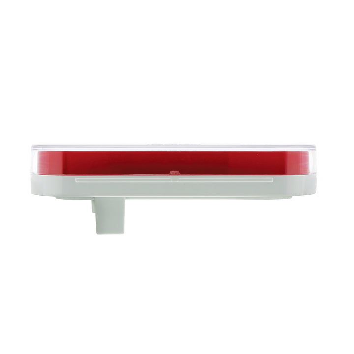 22 LED 6" Oval GloLight With Divider Bar Inner Design (Stop, Turn &amp; Tail) - Red LED/Red Insert (Bulk)