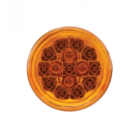 15 LED 2-3/8" Turn Signal Light For Harley Motorcycle - Amber LED/Amber Lens