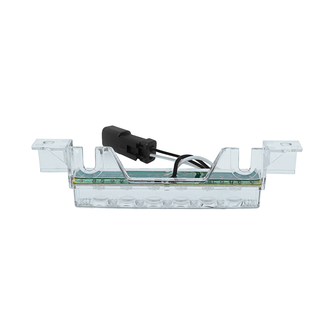 6 LED Competition Series Exterior Visor Light For 1996-2024 Volvo VNL - Amber LED/Clear Lens