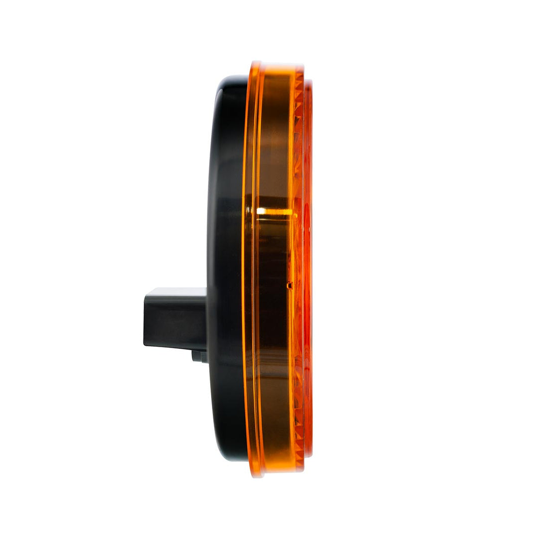3 LED 4" Round Light(Turn Signal) - Amber LED/Amber Lens