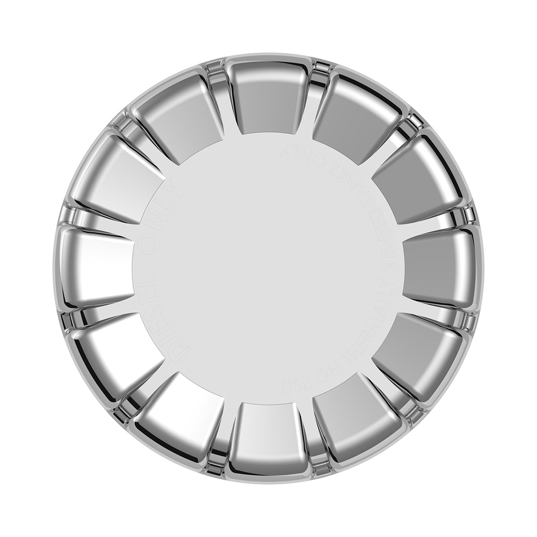 Chrome Plastic Fuel Cap Cover For Kenworth - Non - Locking