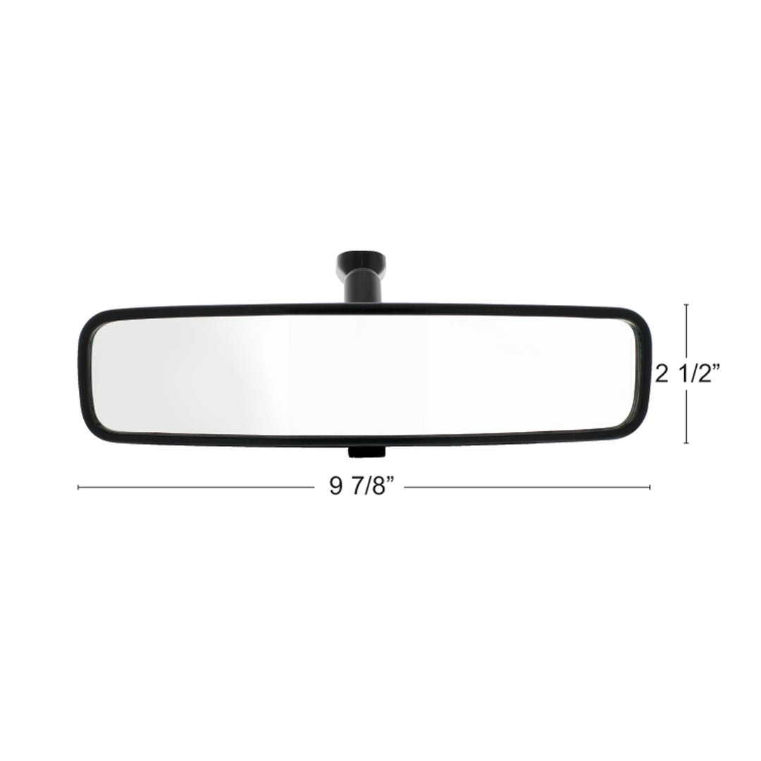 10" Black Day/Night Interior Rearview Mirror Assembly - Glue - On Mount
