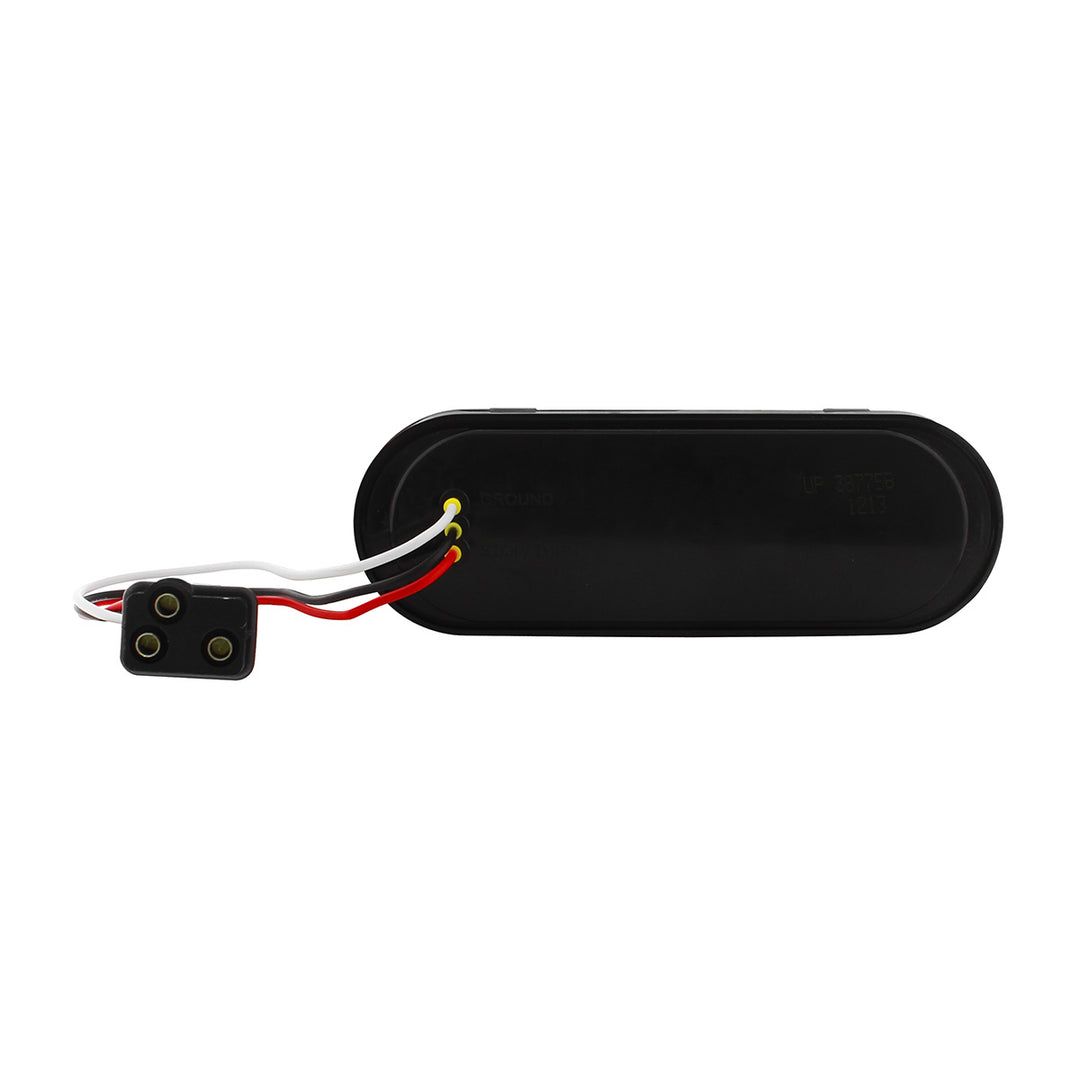 10 LED 6" Oval Turn Signal Light - Amber LED/Clear Lens