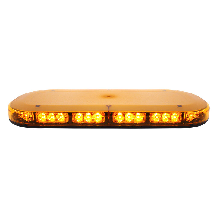 42 High Power LED Micro Warning Light Bar With Amber Lens - Magnet Mount