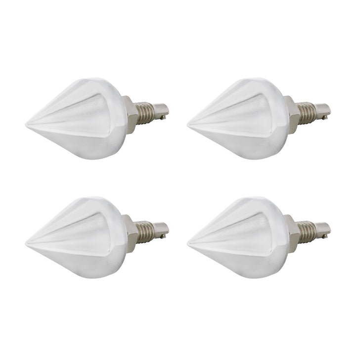 Chrome Spike License Plate Fastener (4-Pack)